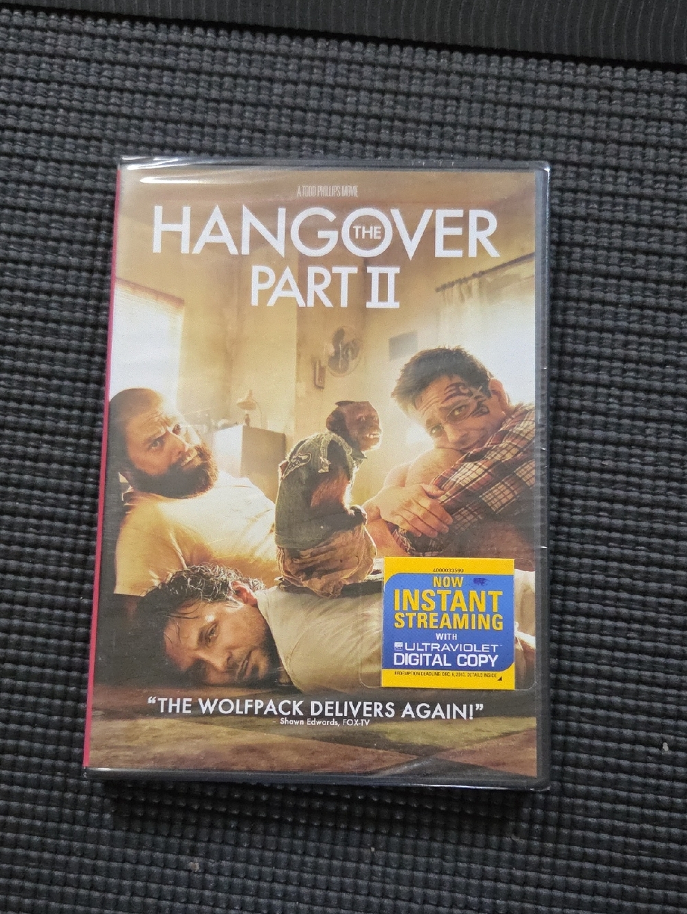Warner Bros. The Hangover Part II DVD - Yellow Brown White Artwork